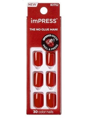 Kiss imPRESS Glossy Red Press-On Nails